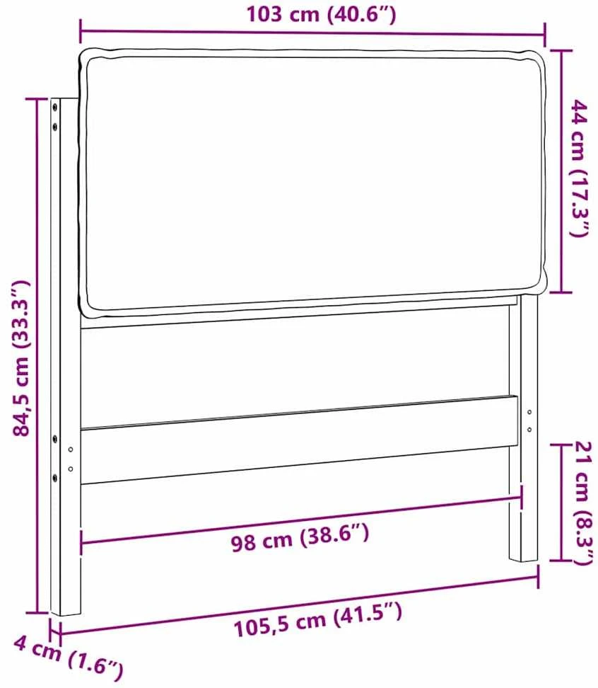 Apmušta lovos galvūgalis Balta ir šviesiai pilka 100 cm