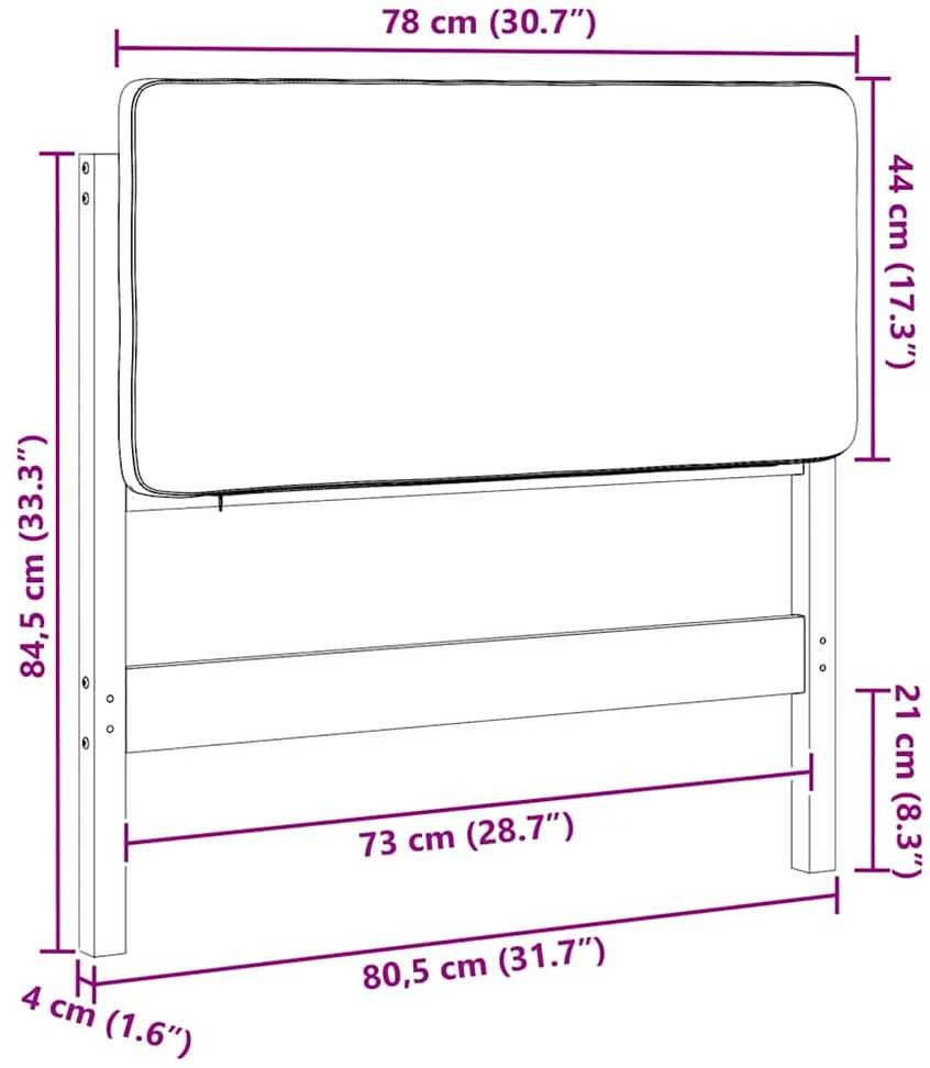 Apmušta lovos galvūgalis Balta ir šviesiai pilka 75 cm