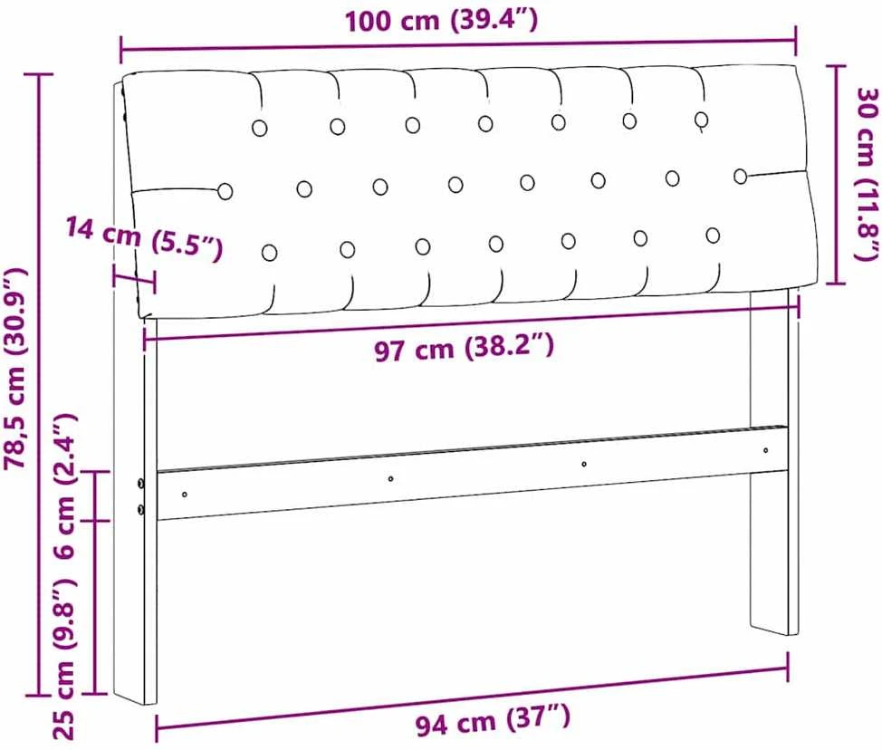 Apmušta lovos galvūgalis Juoda 100 cm Kietos pušies mediena