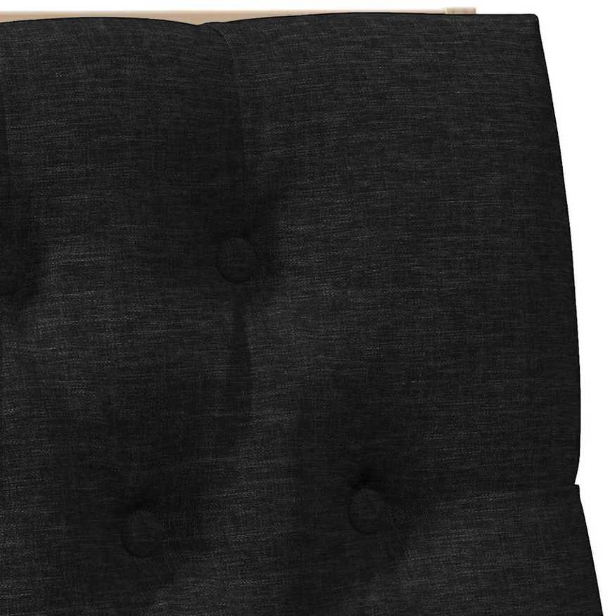 Apmušta lovos galvūgalis Juoda 100 cm Kietos pušies mediena