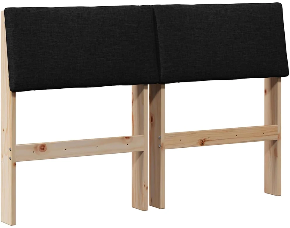 Apmušta lovos galvūgalis Juoda 120 cm Kietos pušies mediena