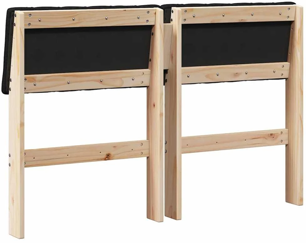 Apmušta lovos galvūgalis Juoda 120 cm Kietos pušies mediena
