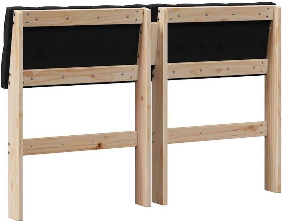 Apmušta lovos galvūgalis Juoda 120 cm Kietos pušies mediena