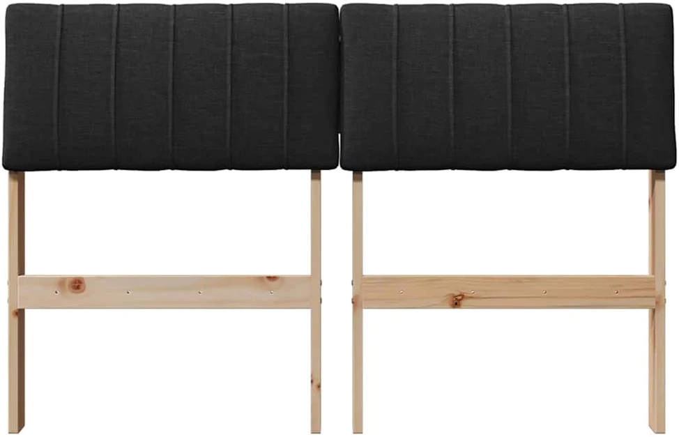 Apmušta lovos galvūgalis Juoda 120 cm Kietos pušies mediena
