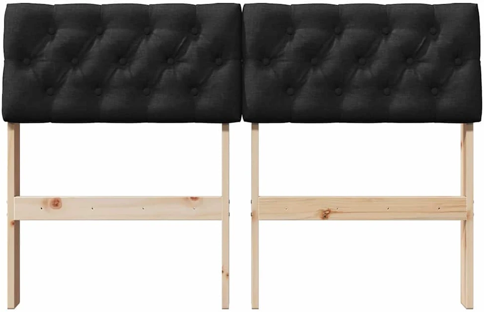 Apmušta lovos galvūgalis Juoda 120 cm Kietos pušies mediena