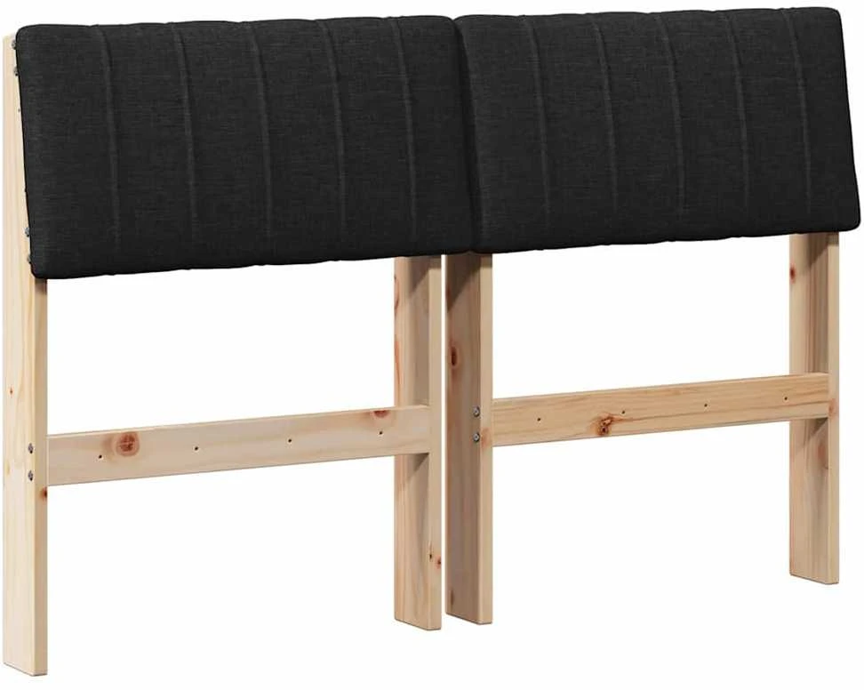 Apmušta lovos galvūgalis Juoda 120 cm Kietos pušies mediena