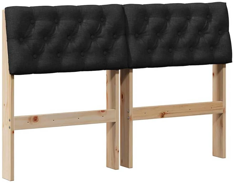 Apmušta lovos galvūgalis Juoda 120 cm Kietos pušies mediena