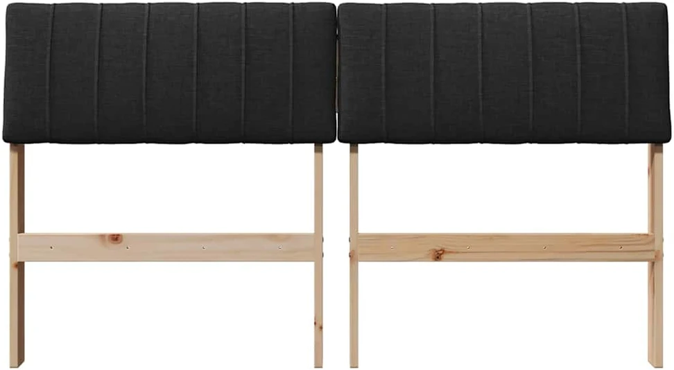 Apmušta lovos galvūgalis Juoda 140 cm Kietos pušies mediena