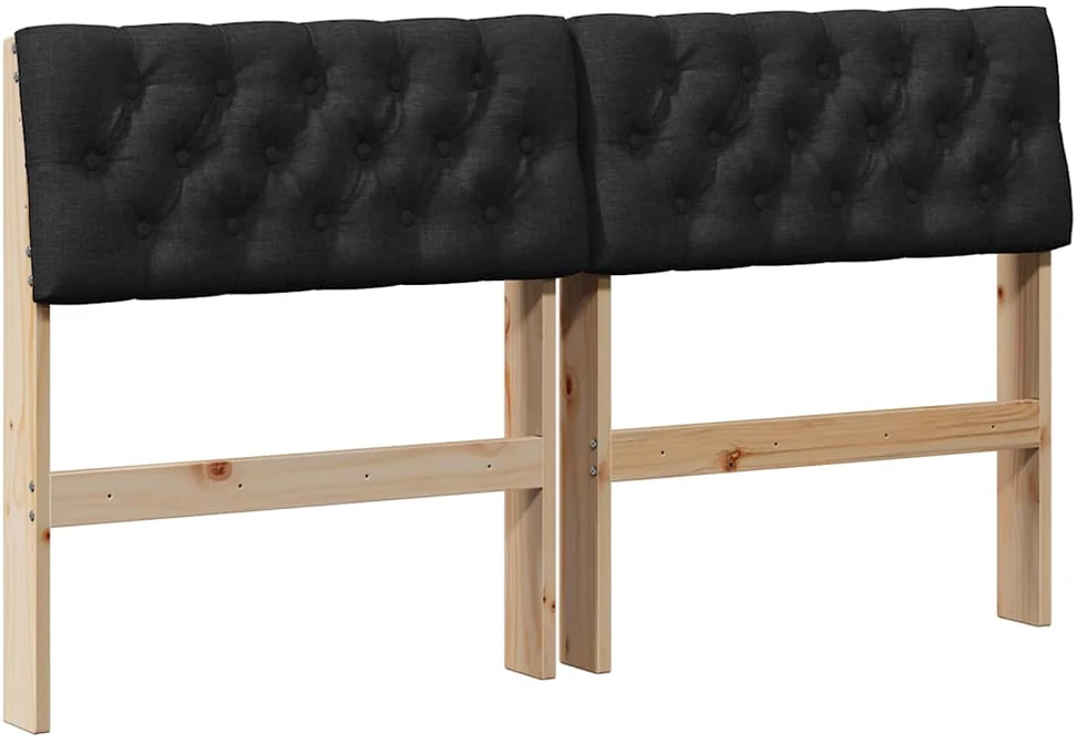 Apmušta lovos galvūgalis Juoda 150 cm Kietos pušies mediena