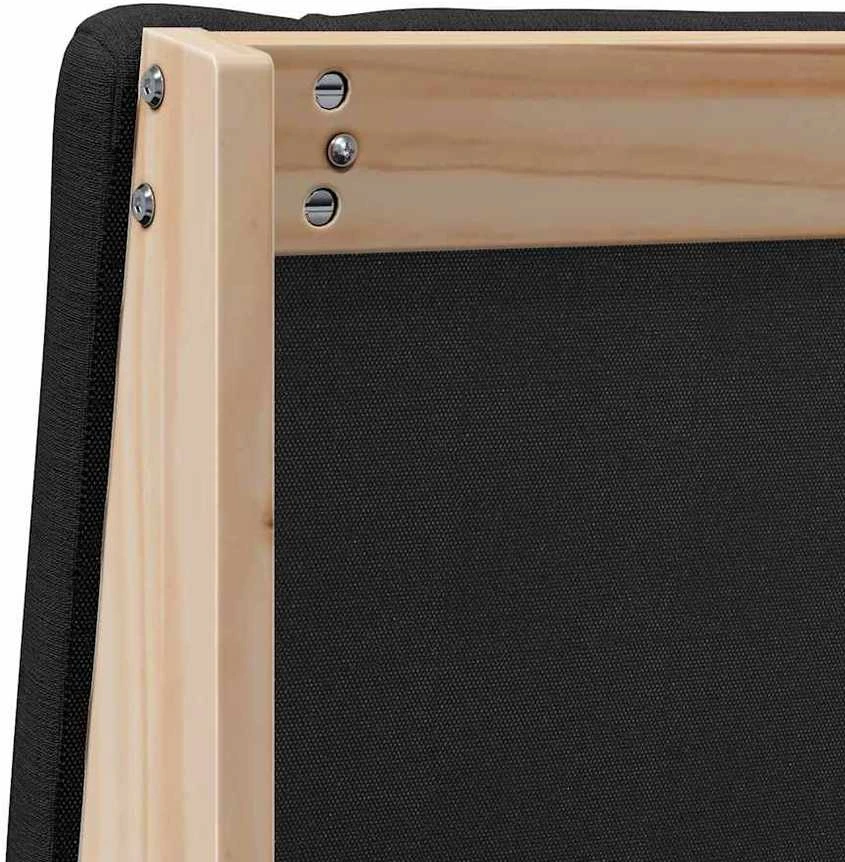 Apmušta lovos galvūgalis Juoda 90 cm Kietos pušies mediena