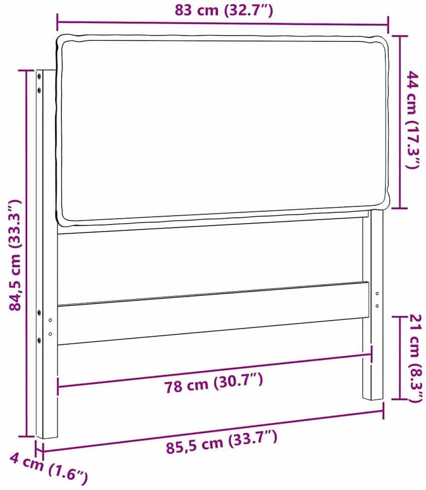 Apmušta lovos galvūgalis Natūrali ir šviesiai pilka 80 cm