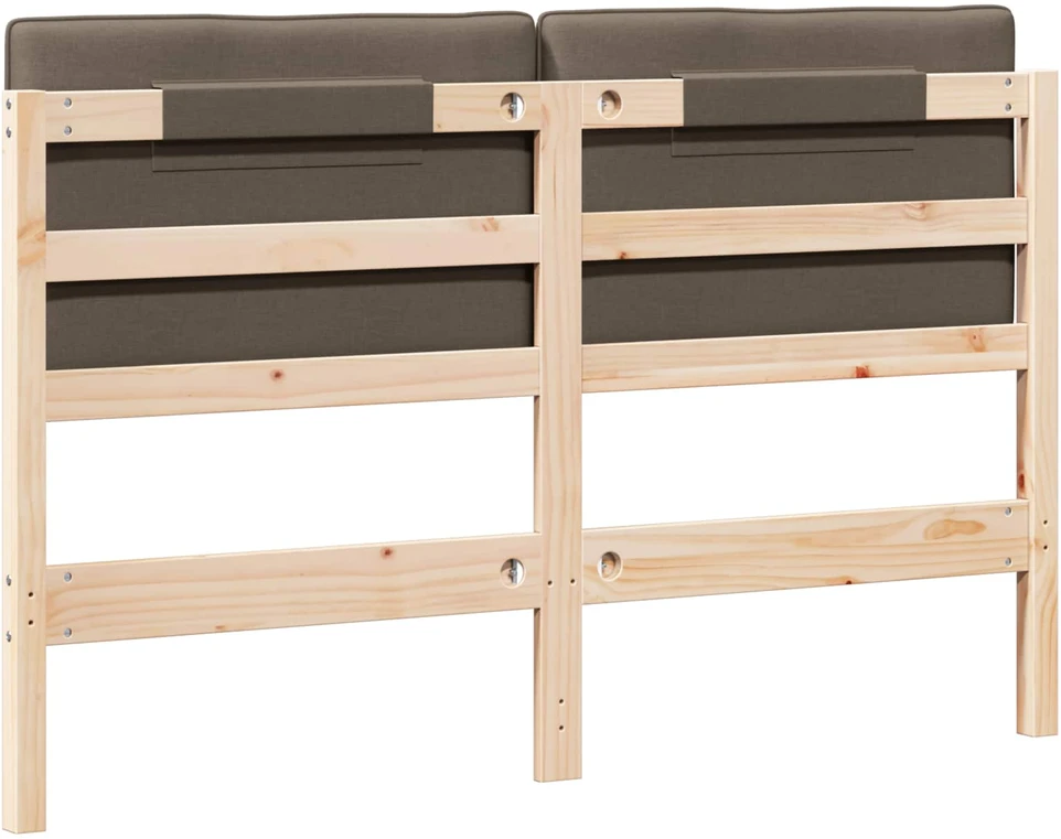 Apmušta lovos galvūgalis su galvūgalio Ruda ir Taupe 150 cm