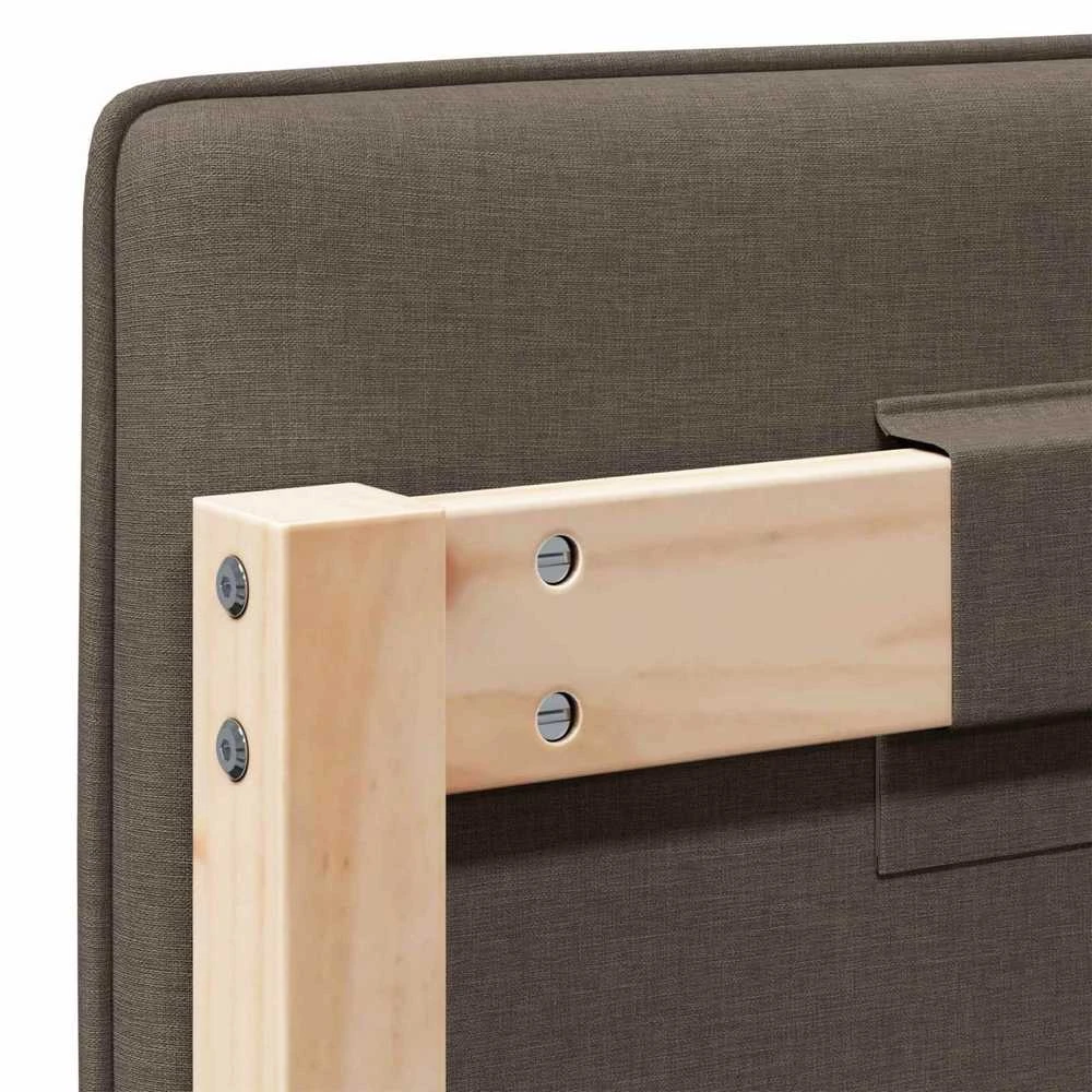 Apmušta lovos galvūgalis su galvūgalio Ruda ir Taupe 120 cm