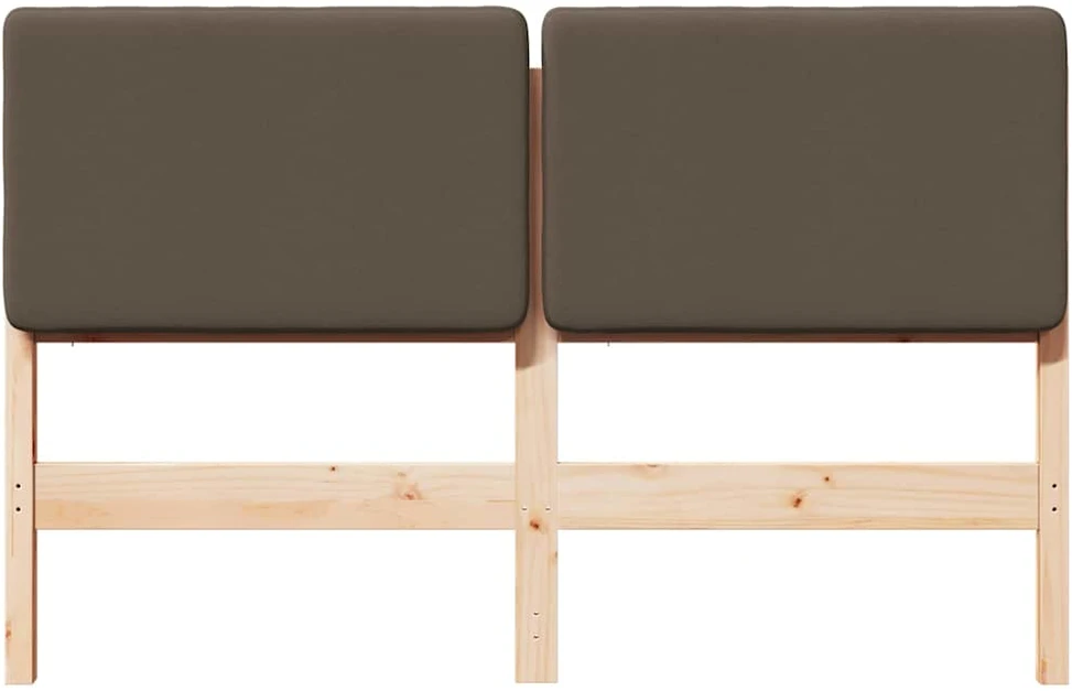 Apmušta lovos galvūgalis su galvūgalio Ruda ir Taupe 160 cm