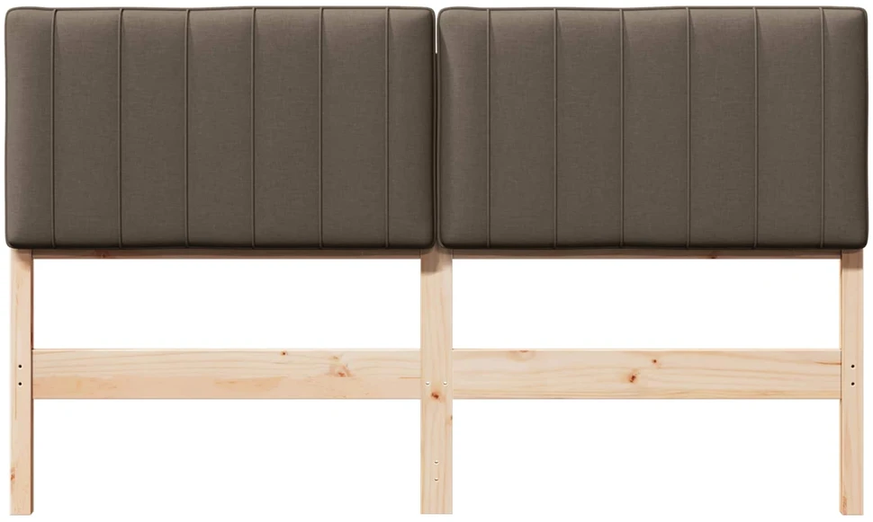 Apmušta lovos galvūgalis su galvūgalio Ruda ir Taupe 150 cm