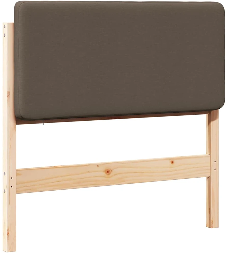 Apmušta lovos galvūgalis su galvūgalio Ruda ir Taupe 90 cm