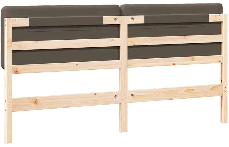 Apmušta lovos galvūgalis su galvūgalio Ruda ir Taupe 180 cm