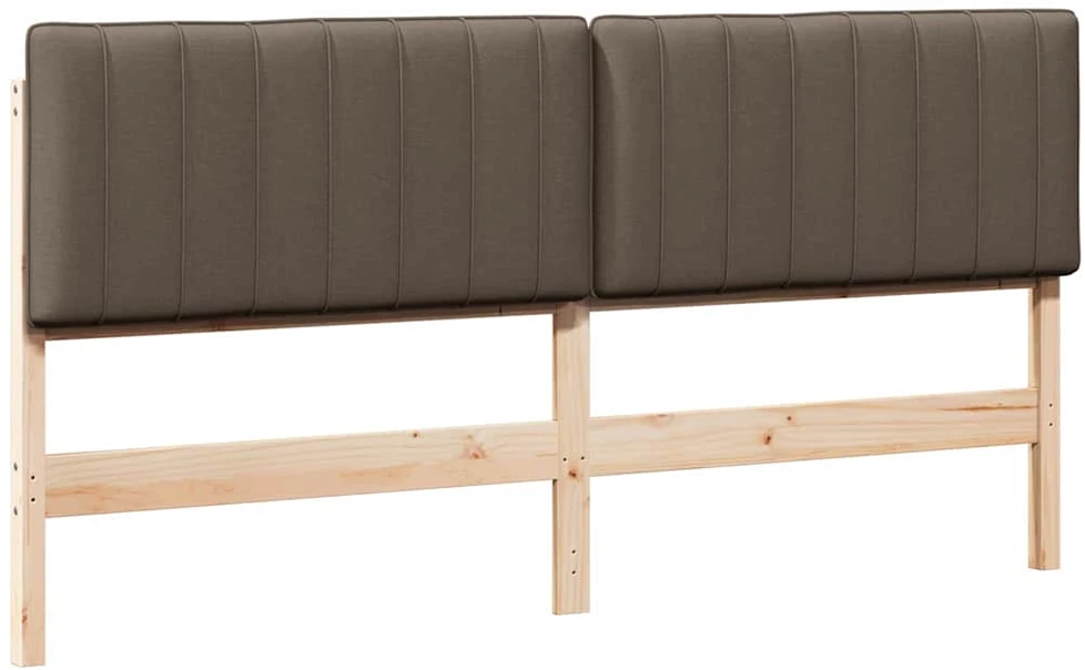 Apmušta lovos galvūgalis su galvūgalio Ruda ir Taupe 180 cm