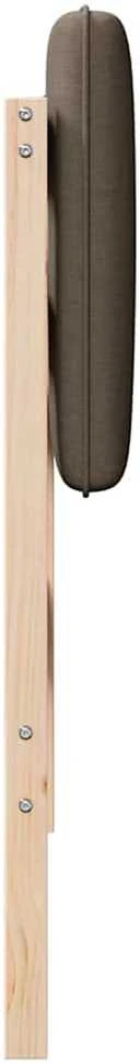 Apmušta lovos galvūgalis su galvūgalio Ruda ir Taupe 80 cm