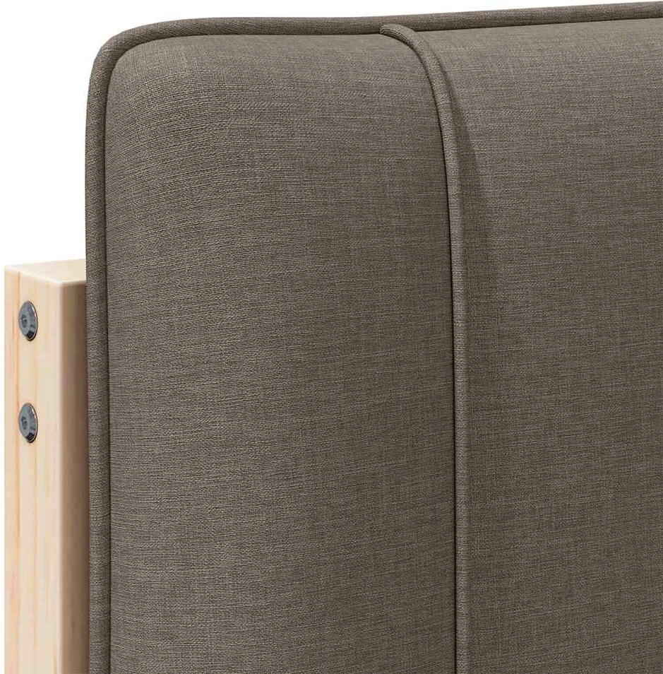 Apmušta lovos galvūgalis su galvūgalio Ruda ir Taupe 90 cm