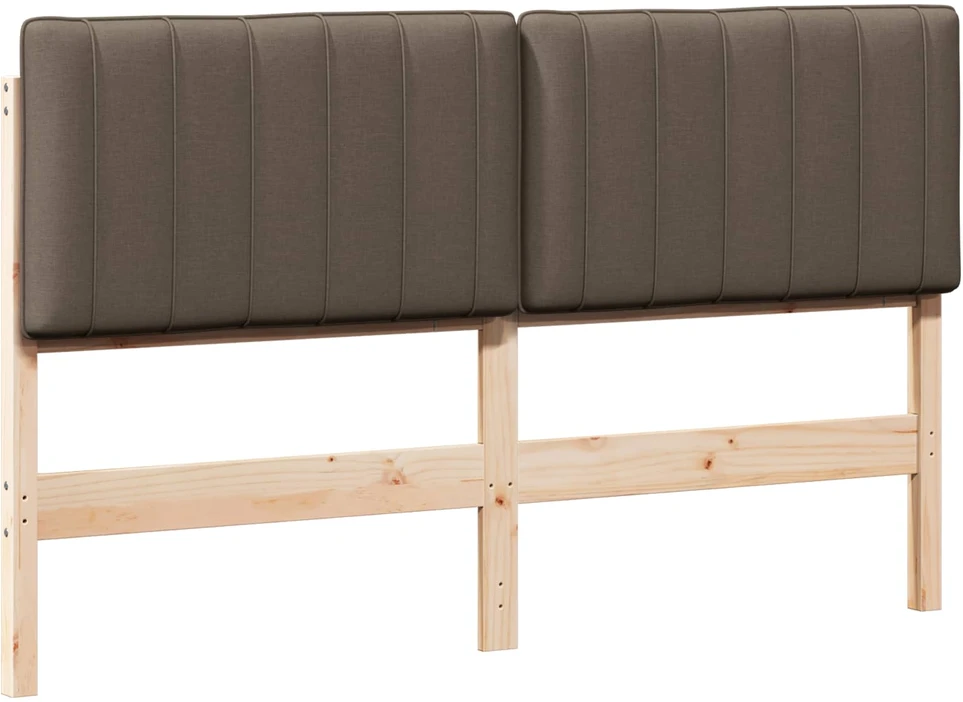 Apmušta lovos galvūgalis su galvūgalio Ruda ir Taupe 150 cm