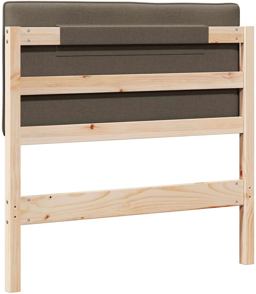 Apmušta lovos galvūgalis su galvūgalio Ruda ir Taupe 90 cm