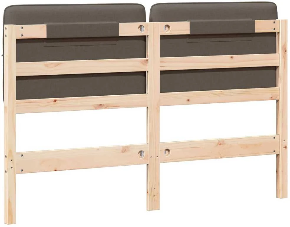 Apmušta lovos galvūgalis su galvūgalio Ruda ir Taupe 140 cm