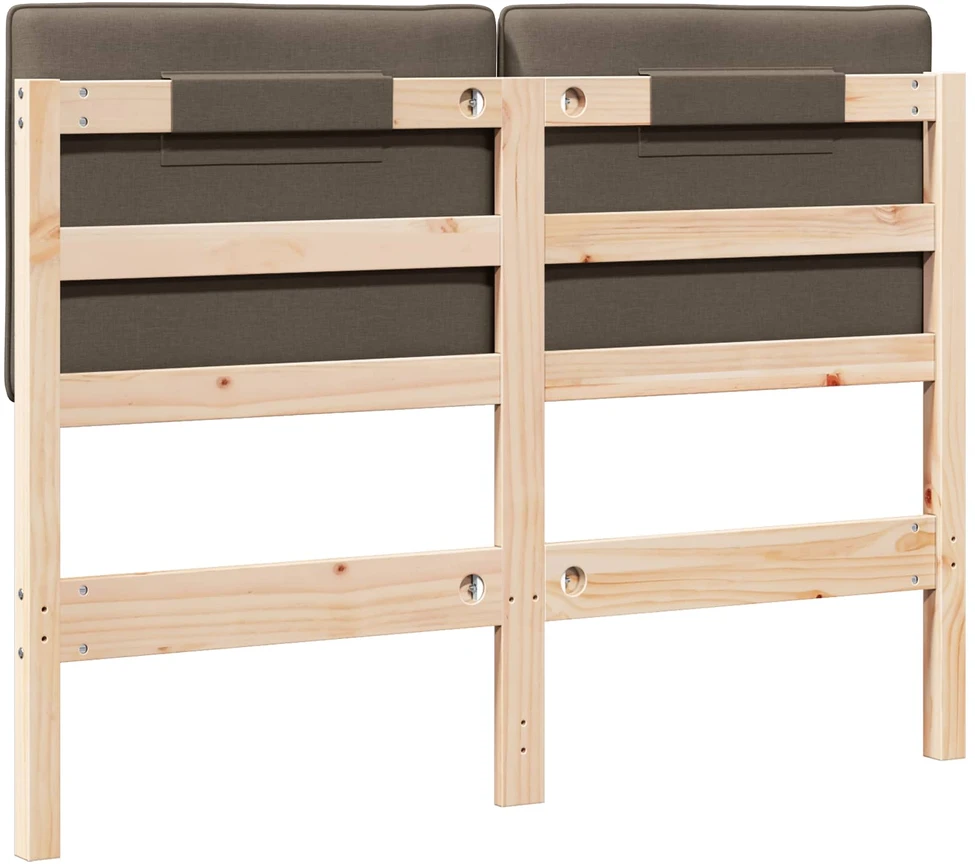 Apmušta lovos galvūgalis su galvūgalio Ruda ir Taupe 120 cm