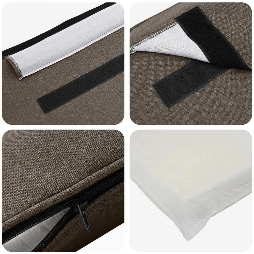 Apmušta lovos galvūgalis su galvūgalio Ruda ir Taupe 120 cm