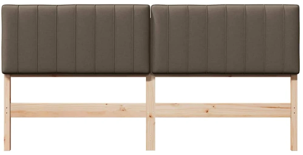Apmušta lovos galvūgalis su galvūgalio Ruda ir Taupe 180 cm