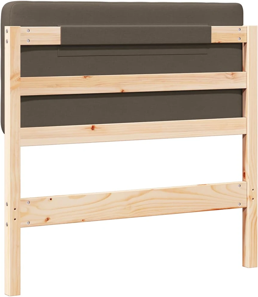 Apmušta lovos galvūgalis su galvūgalio Ruda ir Taupe 90 cm