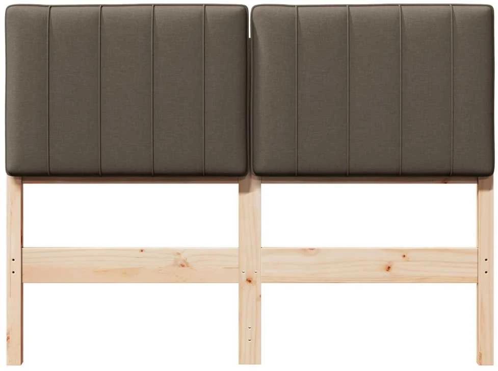 Apmušta lovos galvūgalis su galvūgalio Ruda ir Taupe 120 cm