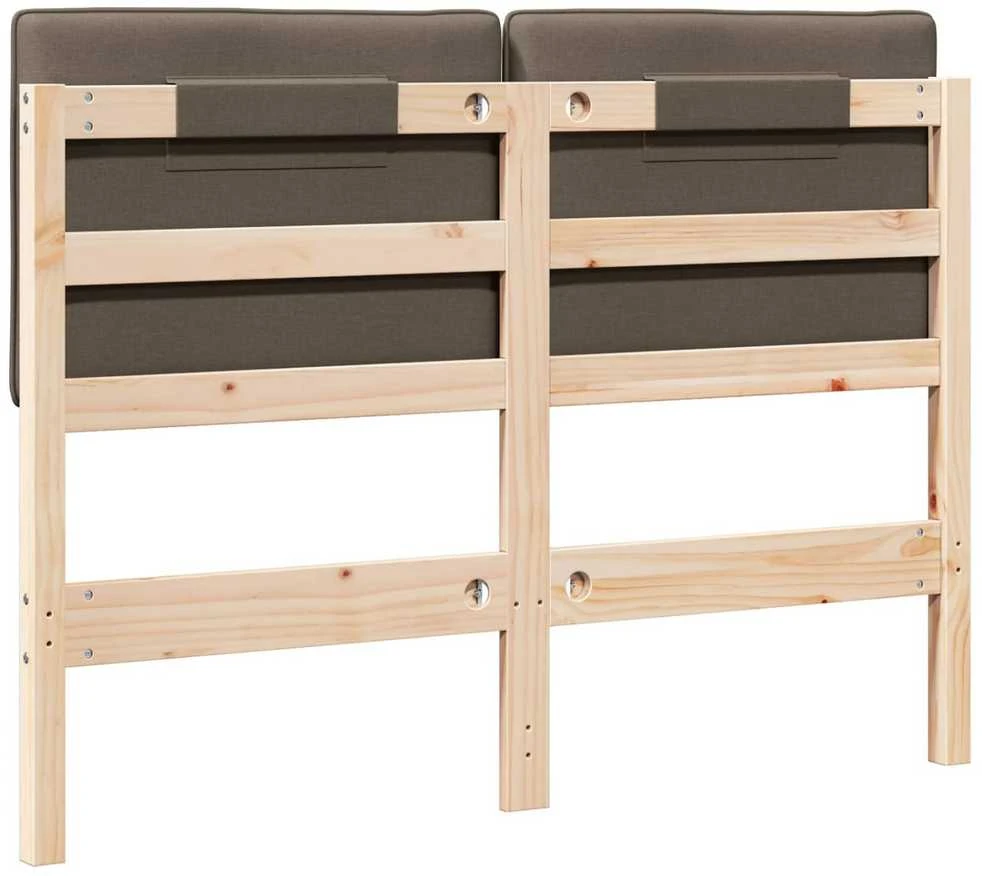 Apmušta lovos galvūgalis su galvūgalio Ruda ir Taupe 120 cm