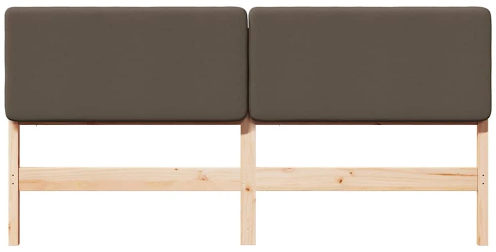 Apmušta lovos galvūgalis su galvūgalio Ruda ir Taupe 180 cm