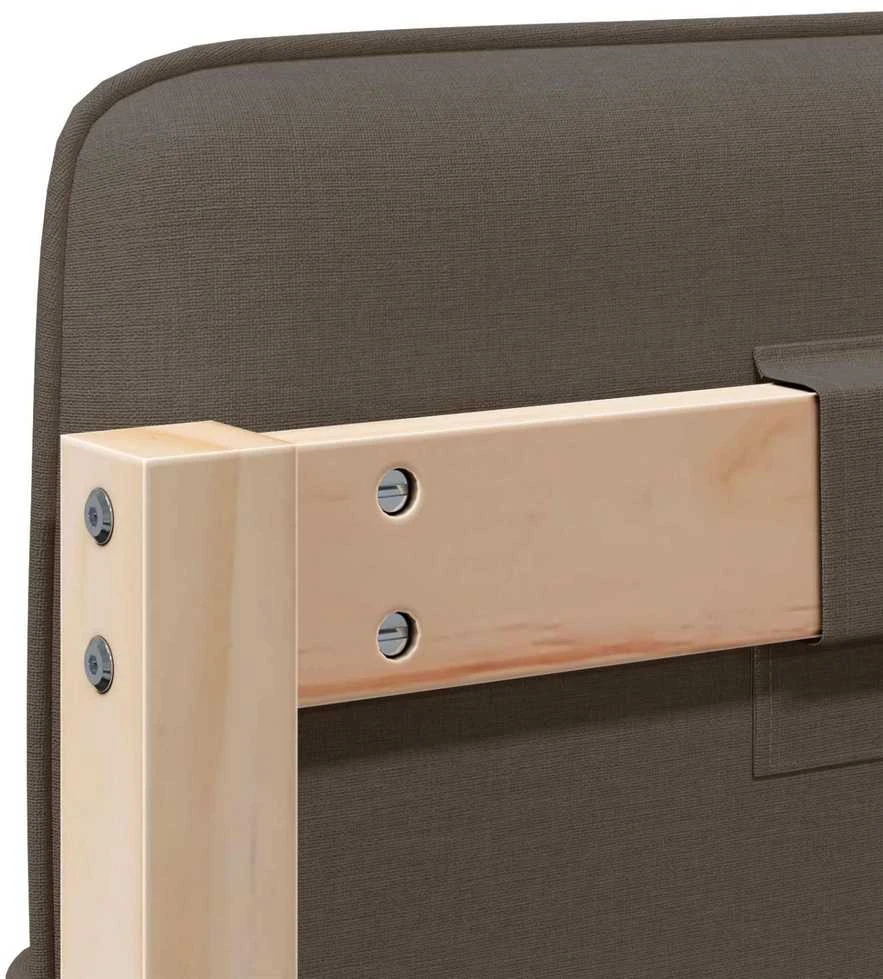 Apmušta lovos galvūgalis su galvūgalio Ruda ir Taupe 140 cm