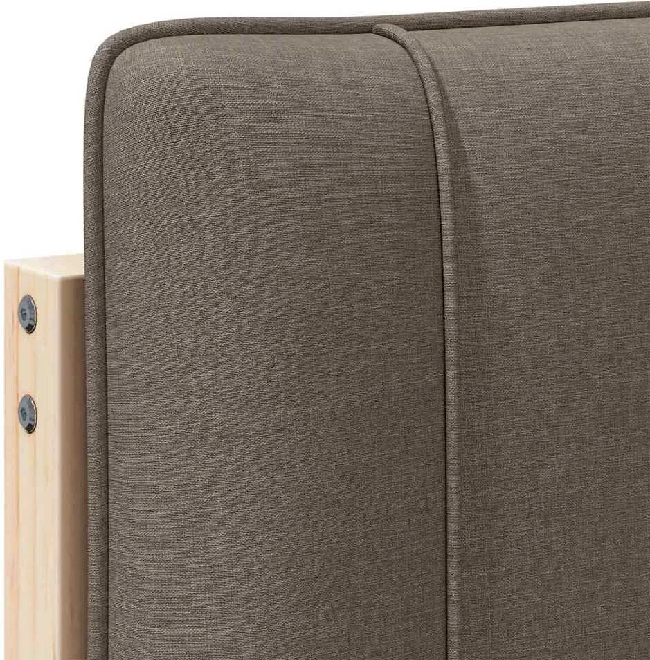 Apmušta lovos galvūgalis su galvūgalio Ruda ir Taupe 80 cm