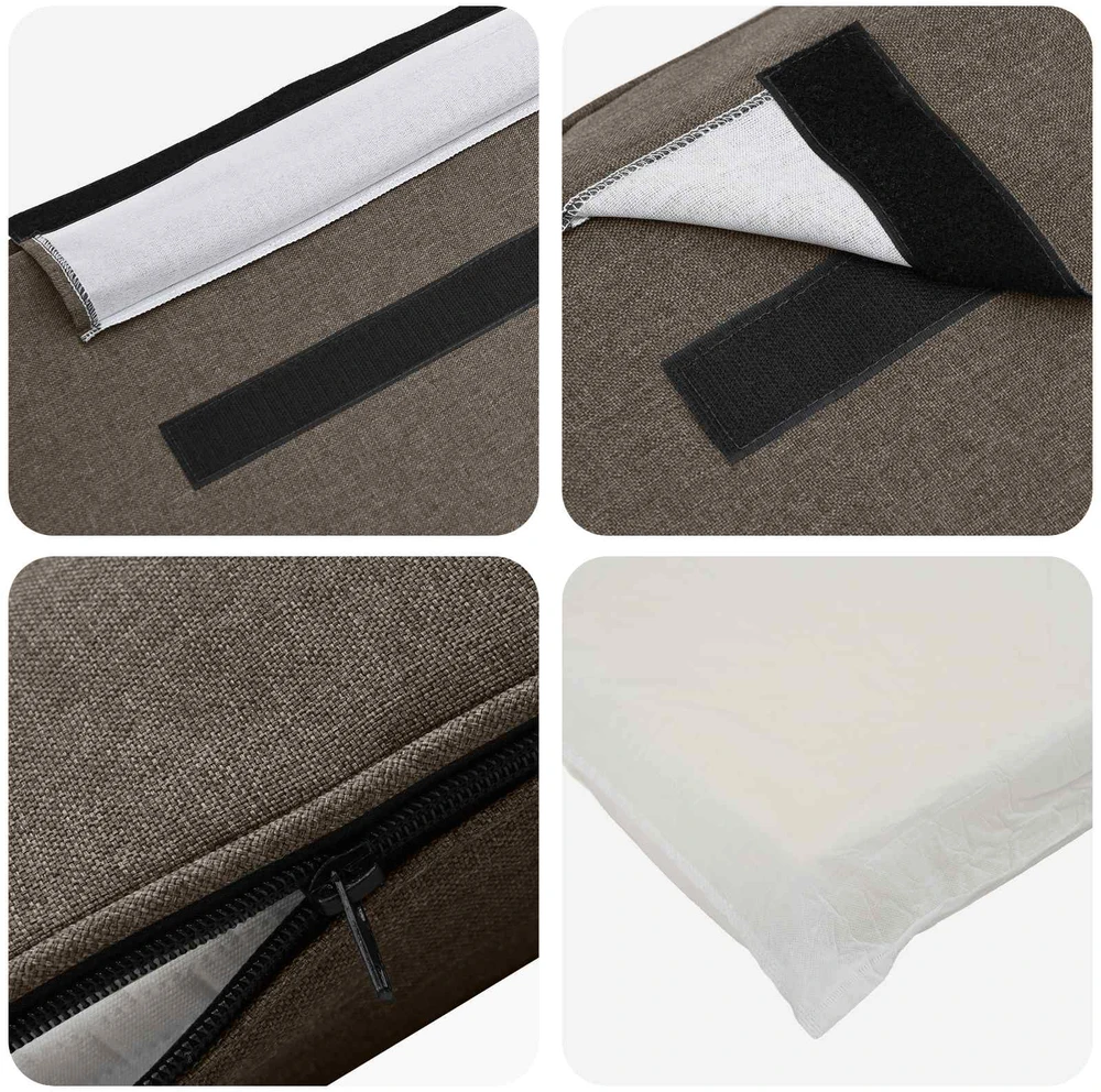 Apmušta lovos galvūgalis su galvūgalio Ruda ir Taupe 100 cm