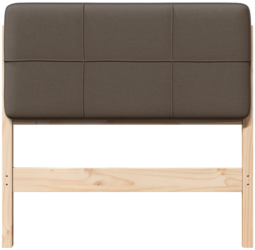 Apmušta lovos galvūgalis su galvūgalio Ruda ir Taupe 90 cm