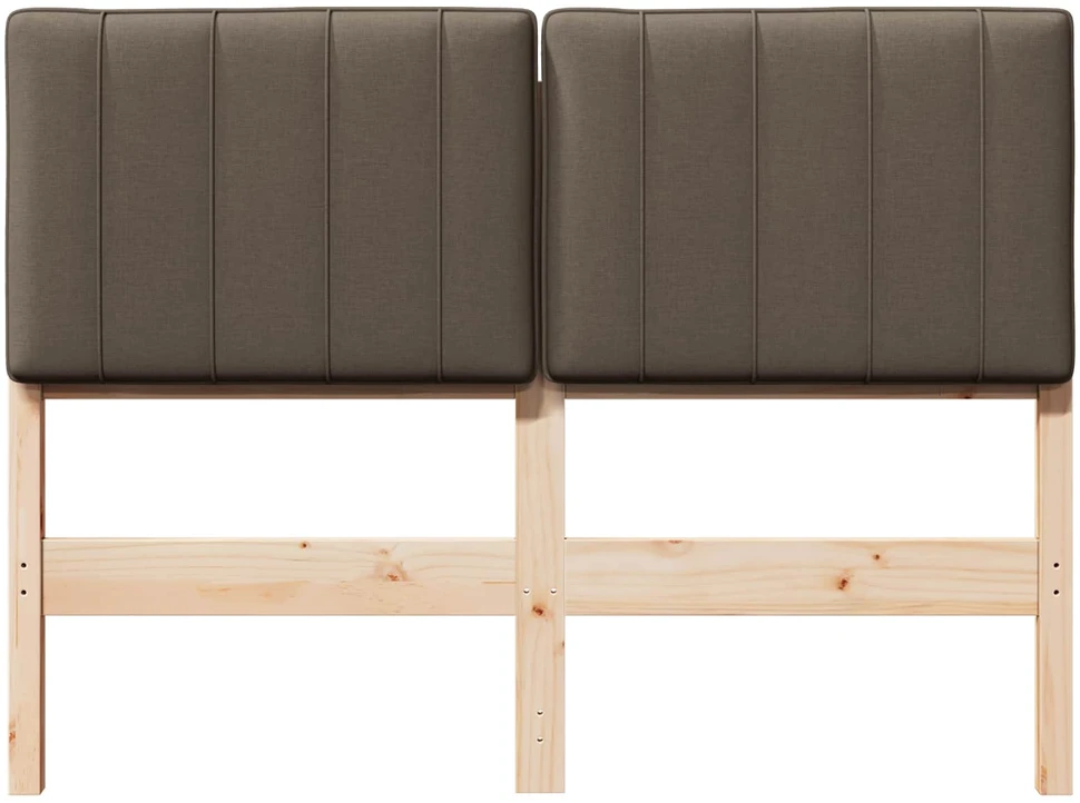 Apmušta lovos galvūgalis su galvūgalio Ruda ir Taupe 120 cm