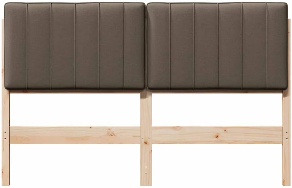 Apmušta lovos galvūgalis su galvūgalio Ruda ir Taupe 140 cm