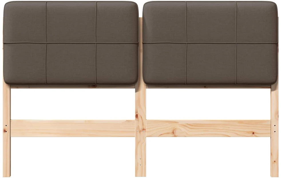 Apmušta lovos galvūgalis su galvūgalio Ruda ir Taupe 150 cm