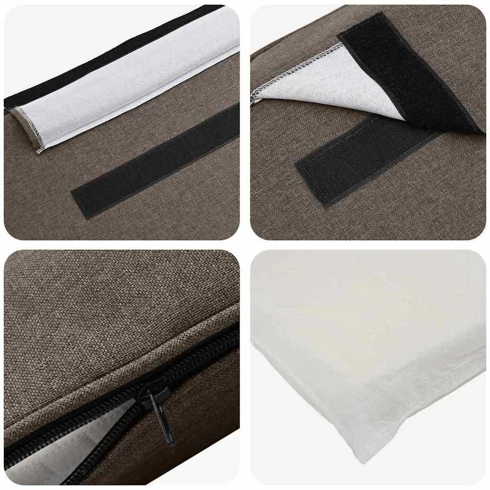 Apmušta lovos galvūgalis su galvūgalio Ruda ir Taupe 80 cm