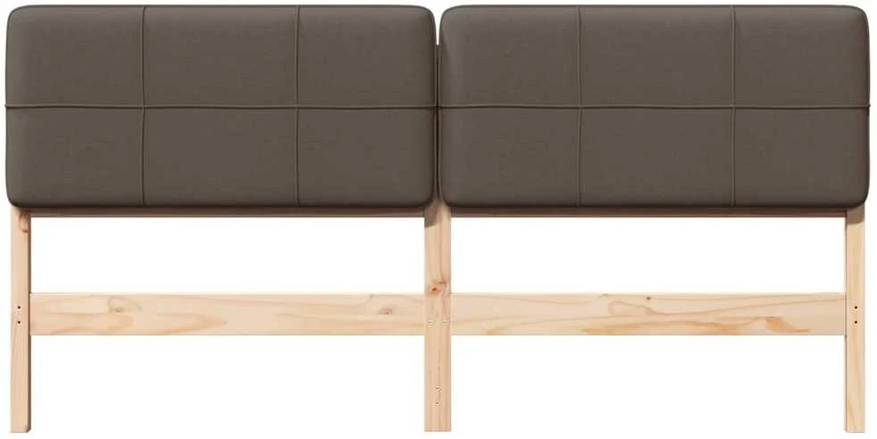 Apmušta lovos galvūgalis su galvūgalio Ruda ir Taupe 180 cm