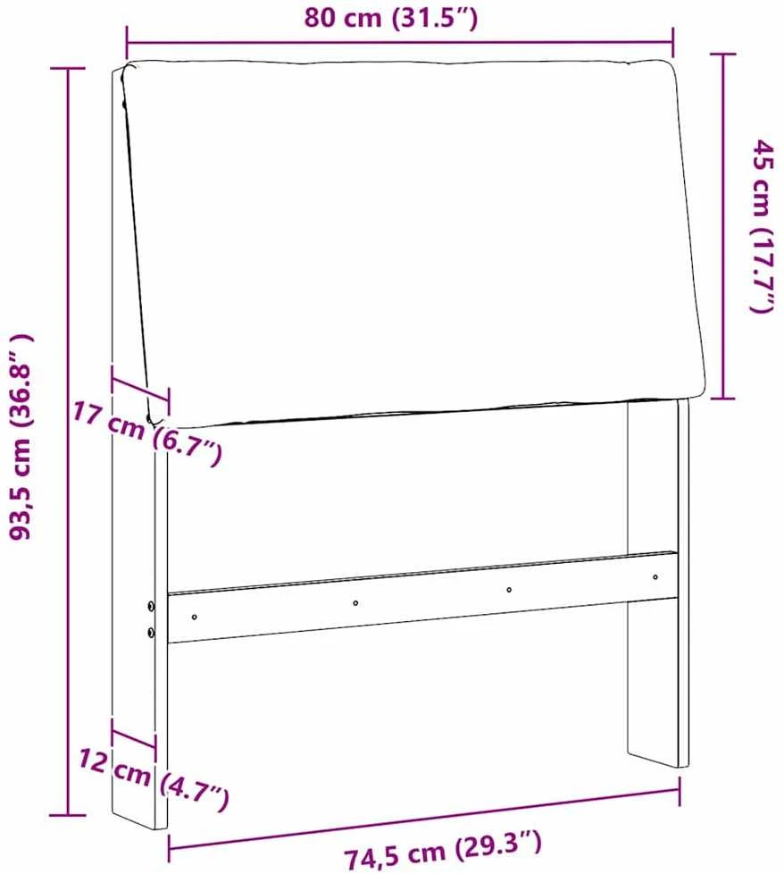 Apmušta lovos galvūgalis Šviesiai pilka 80 cm