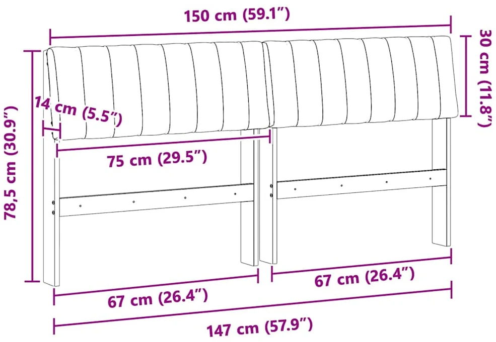 Apmušta lovos galvūgalis Šviesiai pilka 150 cm