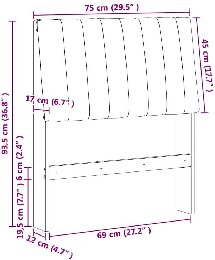 Apmušta lovos galvūgalis Šviesiai pilka 75 cm