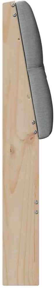 Apmušta lovos galvūgalis Šviesiai pilka 200 cm