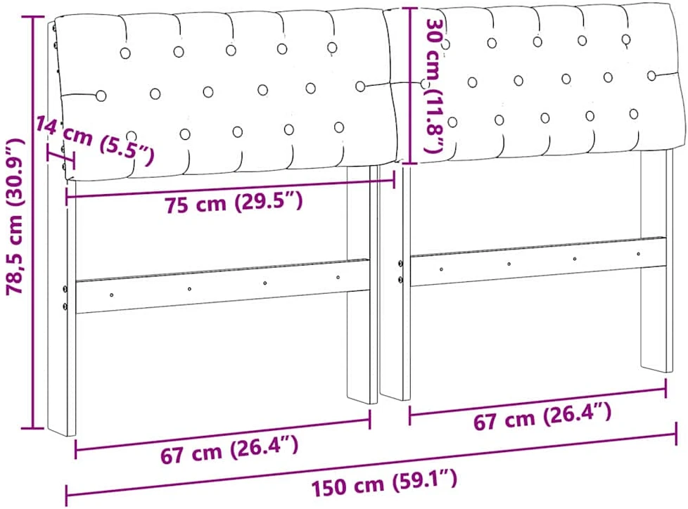 Apmušta lovos galvūgalis Šviesiai pilka 150 cm