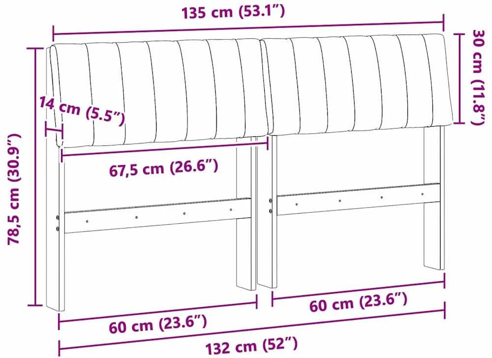Apmušta lovos galvūgalis Tamsiai pilka 135 cm