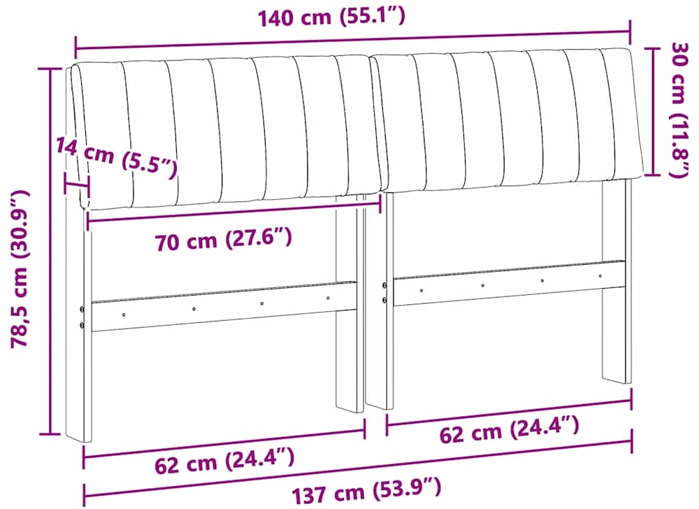 Apmušta lovos galvūgalis Tamsiai pilka 140 cm
